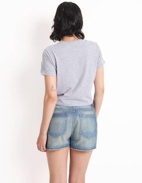 Playera manga corta Non Stop cuello redondo para mujer