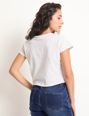 Playera manga corta Non Stop cuello redondo para mujer