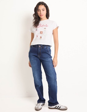 Playera manga corta Non Stop cuello redondo para mujer