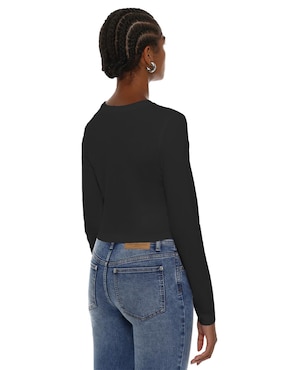 Playera manga larga Panaderia cuello redondo para mujer