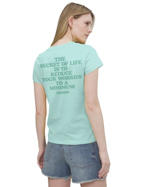 Playera manga corta Panaderia cuello redondo para mujer