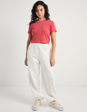 Pants wide leg Non Stop con elástico para mujer