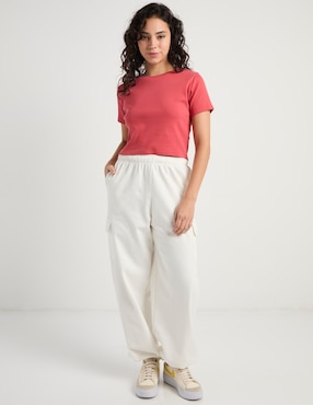 Pants wide leg Non Stop con elástico para mujer