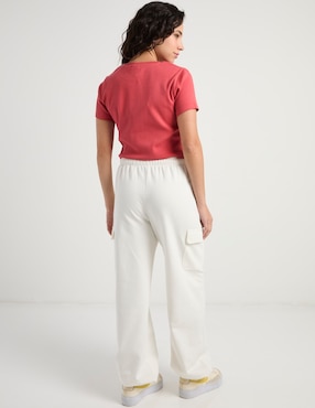 Pants wide leg Non Stop con elástico para mujer