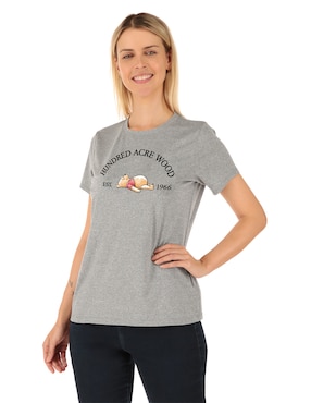 Playera manga corta Disney Dtr Disney cuello redondo para mujer