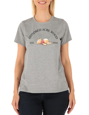 Playera manga corta Disney Dtr Disney cuello redondo para mujer