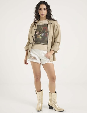 Playera manga corta National Gallery cuello redondo para mujer