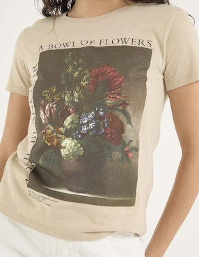 Playera manga corta National Gallery cuello redondo para mujer