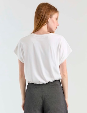 Playera manga corta Non Stop cuello redondo para mujer