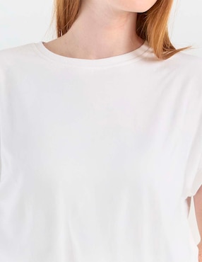 Playera manga corta Non Stop cuello redondo para mujer