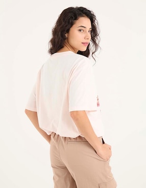 Playera manga corta Non Stop cuello redondo para mujer