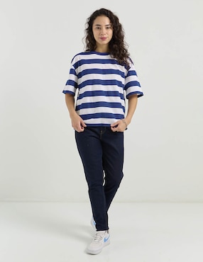 Playera manga al codo Non Stop cuello redondo para mujer