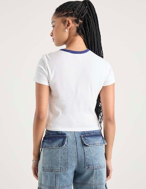 Playera manga corta Non Stop cuello redondo para mujer