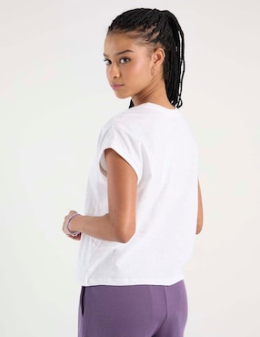Playera manga corta Non Stop cuello redondo para mujer