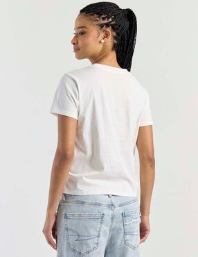 Blusa manga corta Non Stop cuello redondo para mujer