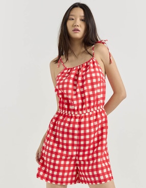 Jumpsuit Non Stop estampado a cuadros para mujer
