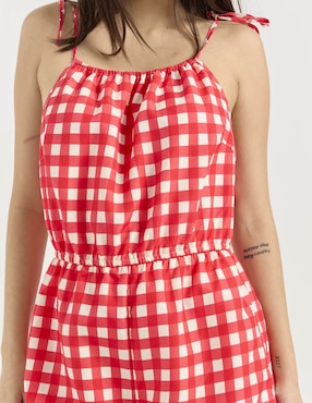 Jumpsuit Non Stop estampado a cuadros para mujer