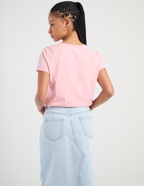 Playera manga corta Non Stop cuello redondo para mujer