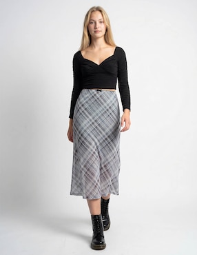Falda midi Non Stop a la cintura