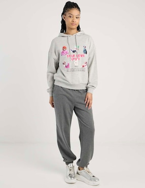 Sudadera con capucha y bolsa Non Stop para mujer