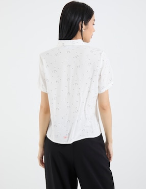 Blusa manga corta para mujer
