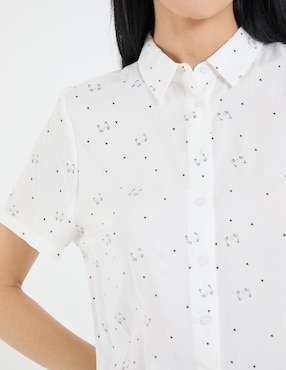 Blusa manga corta para mujer