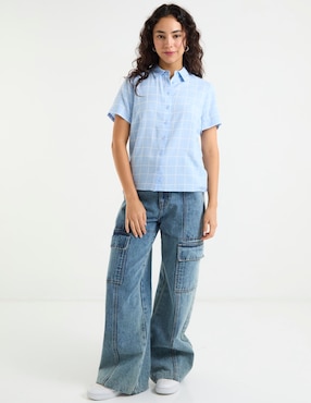 Blusa camisera Non Stop manga corta para mujer