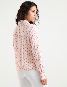 Blusa camisera Non Stop manga larga para mujer