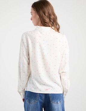 Blusa camisera Non Stop manga larga para mujer