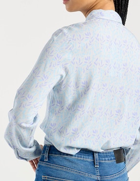 Blusa camisera Non Stop manga larga para mujer