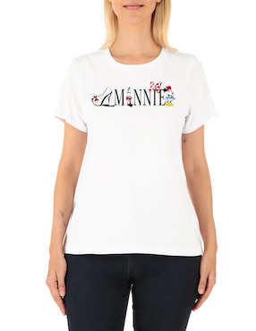 Playera manga corta Disney DTR Minnie Mouse para mujer