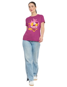 Playera manga corta Disney DTR Minnie Mouse para mujer