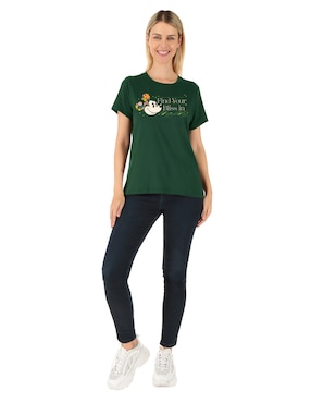Playera manga corta Disney DTR Minnie Mouse para mujer