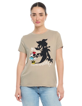 Playera manga corta Disney DTR Minnie Mouse para mujer