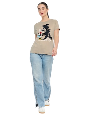 Playera manga corta Disney DTR Minnie Mouse para mujer