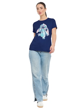 Playera manga corta Disney DTR Stitch para mujer