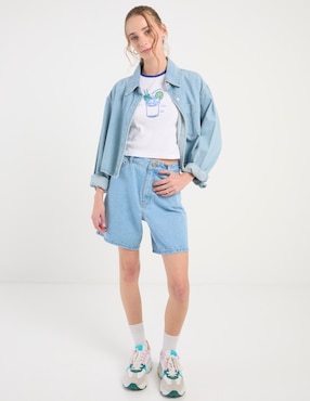 Playera sin manga Non Stop cuello redondo para mujer