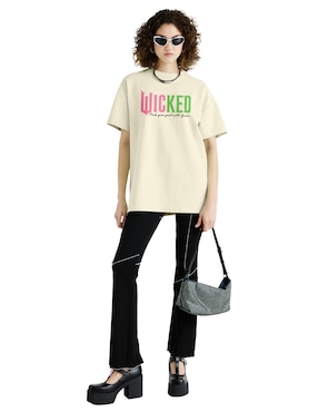 Playera manga corta Universal cuello redondo para mujer