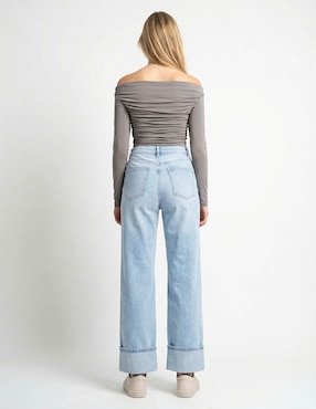 Jeans amplio cintura Non Stop para mujer