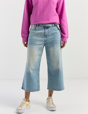 Jeans relaxed wide leg Non Stop para mujer
