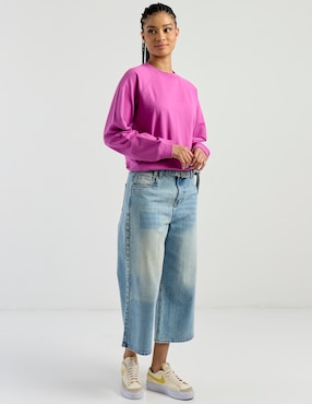 Jeans relaxed wide leg Non Stop para mujer