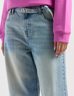 Jeans relaxed wide leg Non Stop para mujer