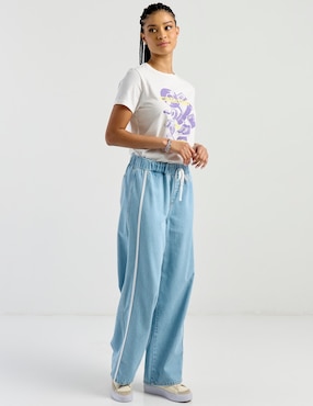 Jeans relaxed straight cintura Non Stop para mujer