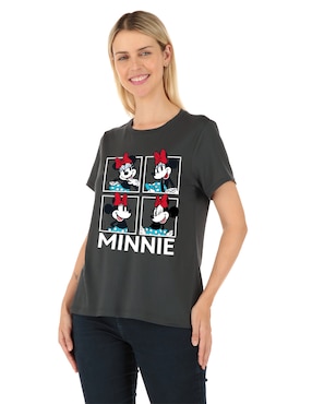 Playera manga corta Disney Dtr Disney cuello redondo para mujer