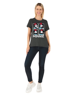 Playera manga corta Disney Dtr Disney cuello redondo para mujer