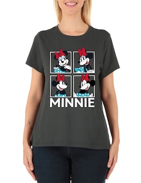 Playera manga corta Disney Dtr Disney cuello redondo para mujer