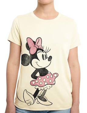 Playera manga corta Disney Dtr Disney cuello redondo para mujer