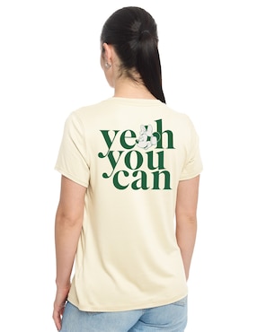 Playera manga corta Disney Dtr Disney cuello redondo para mujer