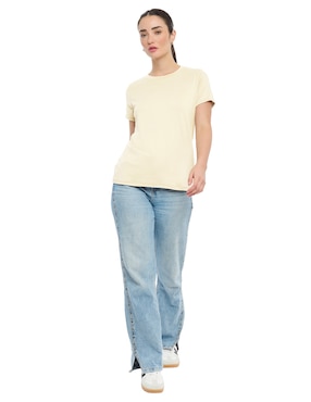 Playera manga corta Disney Dtr Disney cuello redondo para mujer