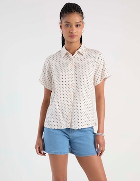 Blusa camisera Non Stop manga corta para mujer